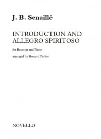 Senaille: Introduction and Allegro Spiritoso for Bassoon published by Novello