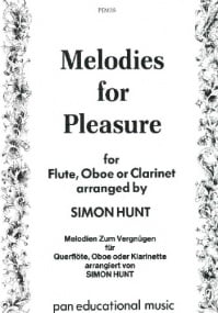 Melodies for Pleasure for Flute, Oboe or Clarinet published by Pan