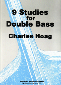 Hoag: Nine Studies For Double Bass published by Presser