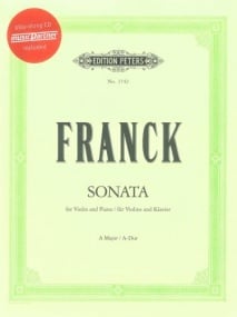 Franck: Sonata in A major for Violin published by Peters (Book & CD)