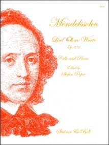 Mendelssohn: Song without Words (Lied ohne Worte) Op 109 for Cello published by Stainer & Bell