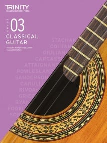 Trinity Grade 3 Classical Guitar Exam Pieces From 2020