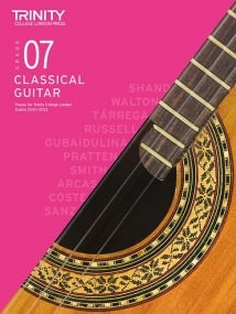 Trinity Grade 7 Classical Guitar Exam Pieces From 2020