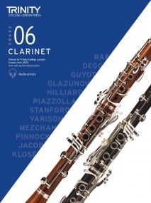 Trinity Clarinet Exam Pieces Grade 6 from 2023