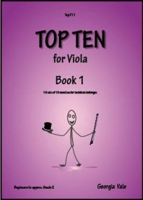 Vale: Top Ten Book 1 for Viola (Initial - Grade 2) published by Hey Presto