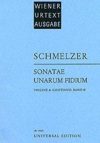 Schmelzer: Sonatae unarum fidium Book 2 for Violin published by Universal