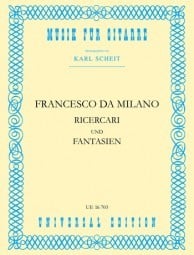 Milano: Ricercari and Fantasies for Guitar published by Universal