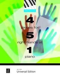 Cornick: 4 Pieces for 5 Right Hands at 1 Piano published by Universal