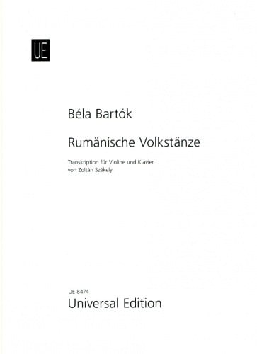 Bartok: Romanian Folk Dances for Violin published by Universal Edition
