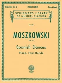 Moszkowski: Five Spanish Dances Opus 12 for Piano Duet published by Schirmer
