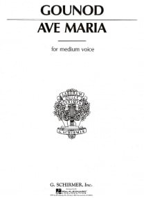 Gounod: Ave Maria In F for Medium Voice & Violin or Cello published by Schirmer