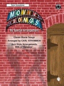 Movie Songs By Special Arrangement - Tenor Saxophone published by Warner (Book & CD)