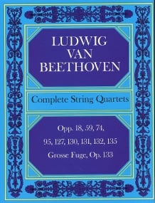 Beethoven: Complete String Quartets published by Dover - Full Score