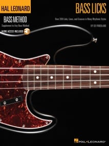 Hal Leonard Bass Method: Bass Licks published by Hal Leonard (Book/Online Audio)