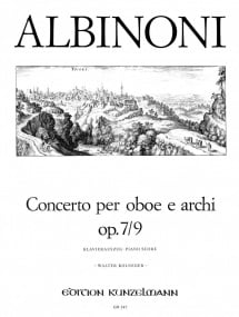 Albinoni: Concerto Opus 7 No 9 for Oboe published by Kunzelmann