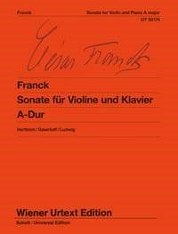 Franck: Sonata in A major for Violin published by Wiener Urtext