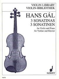 Gal: Three Sonatinas Opus 71/1-3 for Violin published by Schott