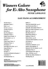 Winners Galore for Alto Saxophone (Piano Accompaniment) published by Brasswind