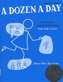A Dozen a Day Book 1 (Primary) for Piano published by Willis Music (Book & CD)