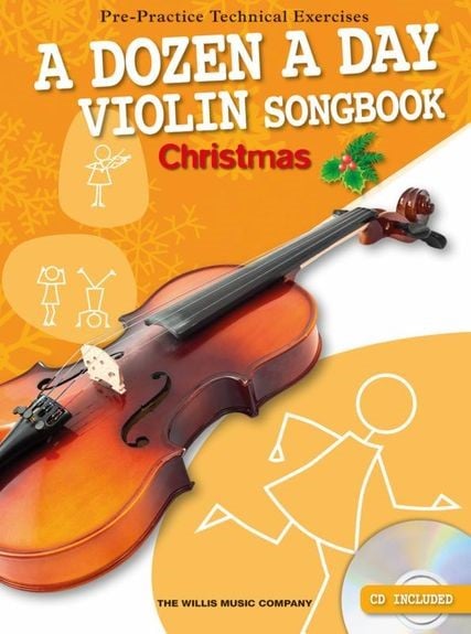 A Dozen A Day Violin Songbook: Christmas published by Willis (Book & CD)