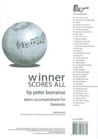 Winner Scores All Piano Accompaniment for Bassoon published by Brasswind