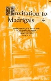 Invitation to Madrigals Book 4 (SA/TB) published by Stainer & Bell