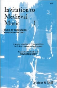 Invitation to Medieval Music Book 1 published by Stainer & Bell