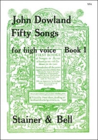 Dowland: 50 Songs for High Voice Book 1 published by Stainer and Bell