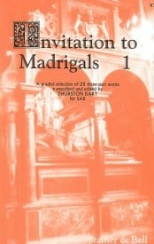 Invitation to Madrigals Book 1 (SAB) published by Stainer & Bell