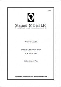 Samuel: A Warm Rain for Medium Voice published by Stainer & Bell
