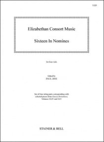 Elizabethan Consort Music: Sixteen In Nomines published by Stainer & Bell