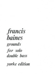 Baines: Grounds for Double Bass published by Yorke