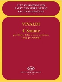 Vivaldi: 4 Sonatas for Recorder published by EMB