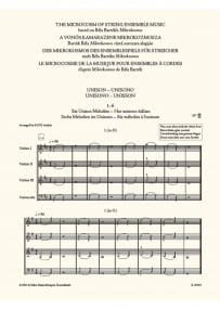 Bartok: Microcosm of String Ensemble Music 1 published by EMB