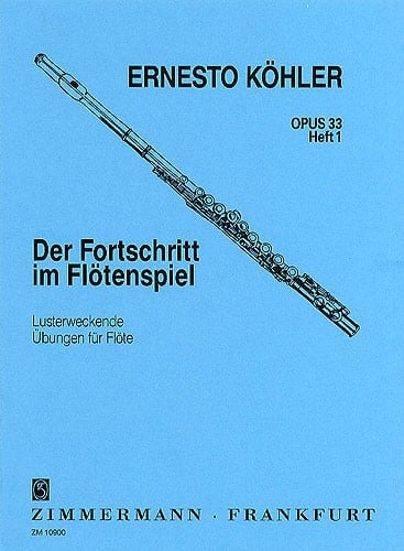 Kohler: The Flautist's Progress Opus 33 Book 1 published by Zimmermann