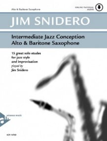 Snidero: Intermediate Jazz Conception - Alto & Baritone Saxophone published by Advance (Book/Online Audio)