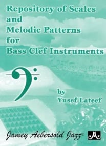 Lateef: Repository of Scales & Melodic Patterns for Bass Clef Instruments published by Aebersold