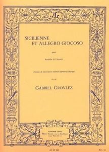 Grovlez: Sicilienne Et Allegro Giocoso for Bassoon published by Leduc