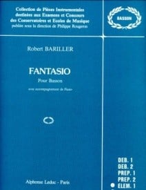 Bariller: Fantasio for Bassoon published by Leduc