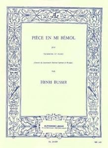 Busser: Piece in Eb Opus 33 for Trombone published by Leduc