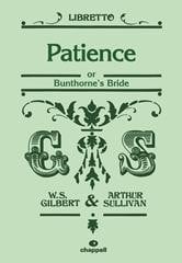Patience published by Faber - Libretto