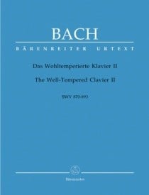 Bach: Well Tempered Clavier Book 2 (BWV 870-893) published by Barenreiter
