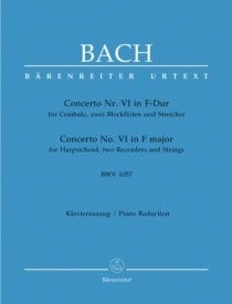 Bach: Concerto for Keyboard No.6 in F (BWV 1057) published by Barenreiter