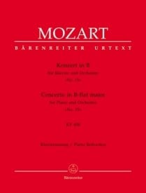 Mozart: Concerto No 15 in Bb  KV450 for 2 Pianos published by Barenreiter