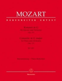 Mozart: Concerto No 17 in G  KV453 for 2 Pianos published by Barenreiter