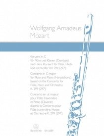 Mozart: Concerto for Flute and Harp  in C Major K299 published by Barenreiter