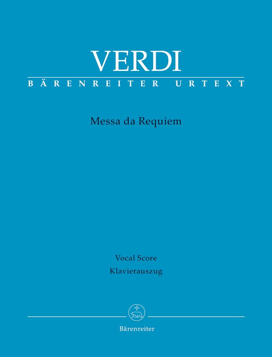 Verdi: Requiem (Messa da Requiem) published by Barenreiter Urtext - Vocal Score