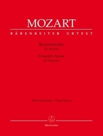 Mozart: Concert Arias for Soprano published by Barenreiter
