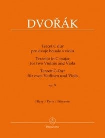 Dvorak: Terzetto for two Violins and Viola in C major Opus 74 published by Barenreiter