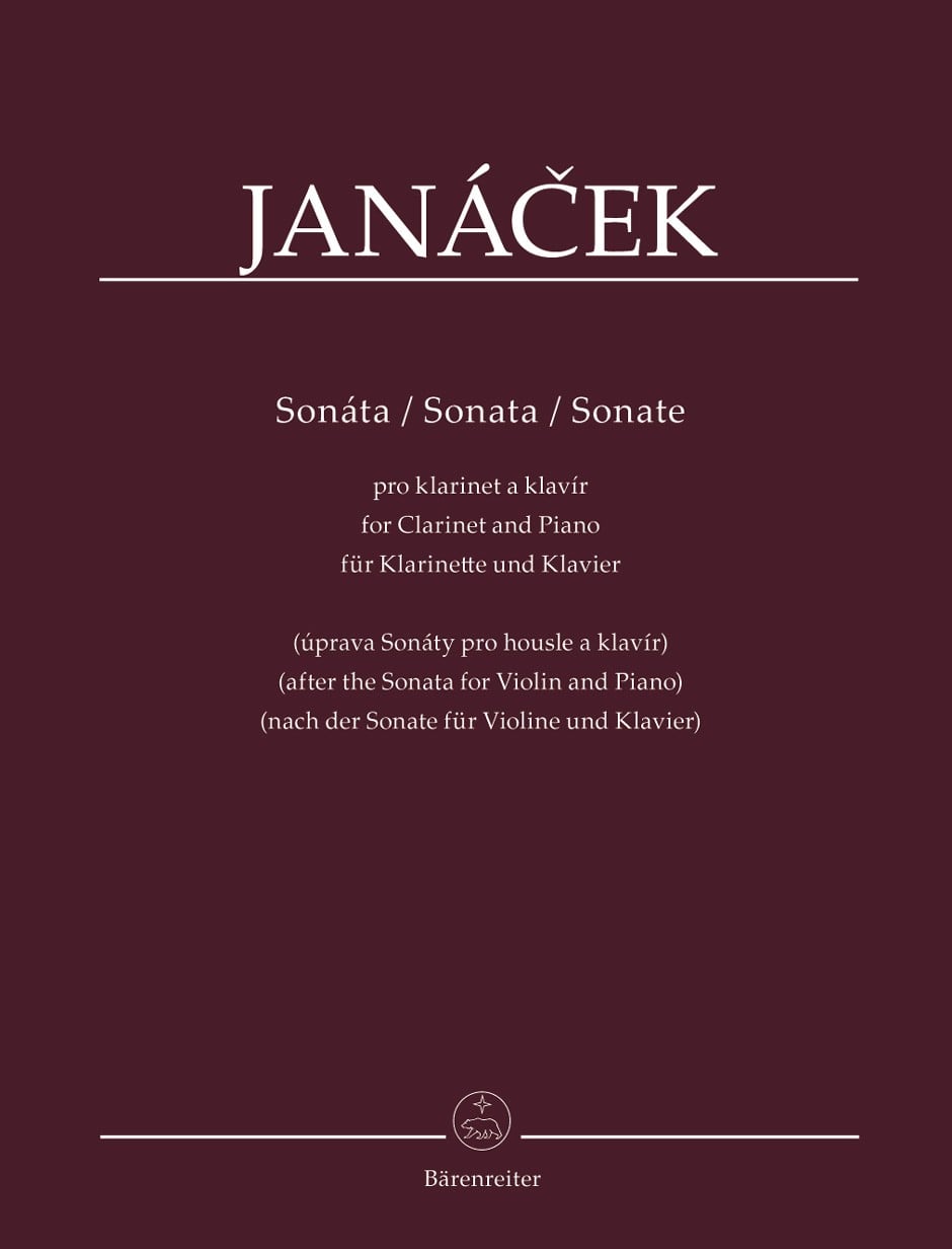 Janacek: Sonata for Clarinet published by Barenreiter